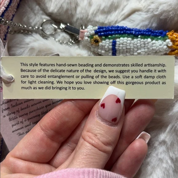 🐟🌸 Viral Pink Sardine Beaded Shoulder Bag NWT Beach Girlie Aesthetic 🌊💕 - Picture 3 of 11